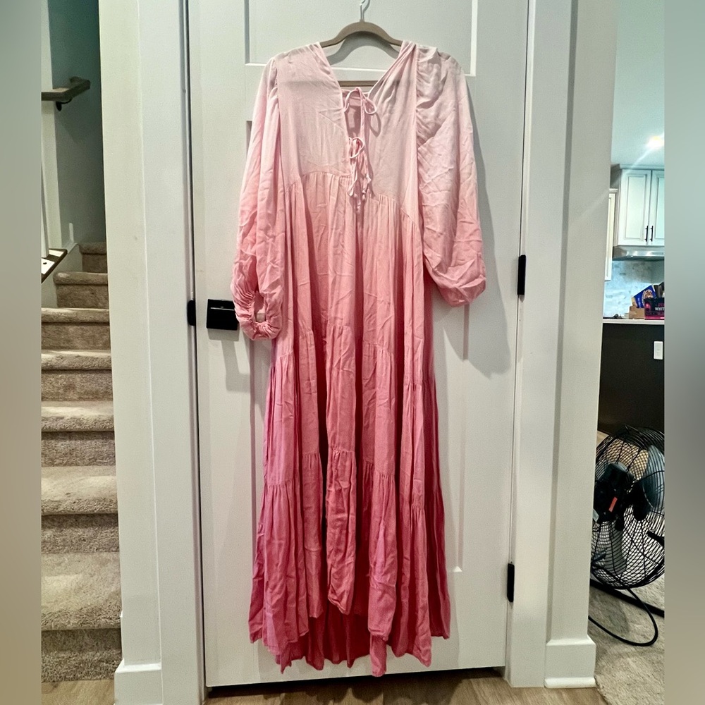 Young Fabulous and Broke Ombré Pink Maxi Dress